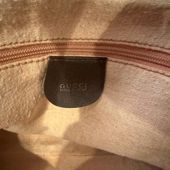 Gucci vintage brown leather bamboo bag with brown leather strap for a crossbody - Picture 8 of 12